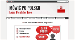 Desktop Screenshot of mowicpopolsku.com