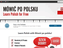 Tablet Screenshot of mowicpopolsku.com